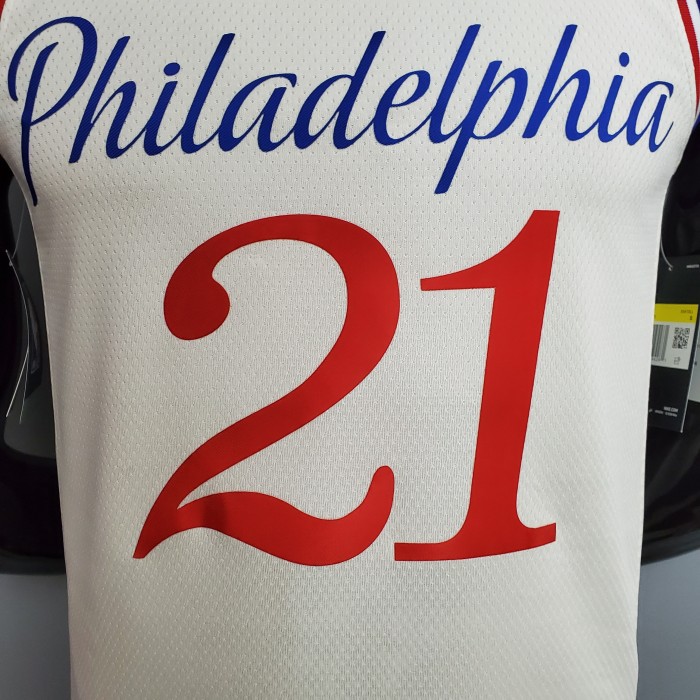 Joel Embiid Philadelphia 76ers City Limited Edition Swingman Jersey Beige