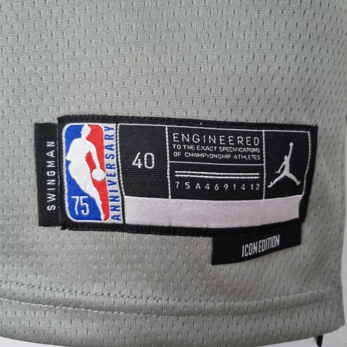 James Harden Brooklyn Nets 75th Anniversary Swingman Jersey Gray