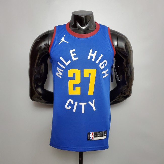 Jamal Murray Denver Nuggets Theme Limited City Edition Blue Swingman Jersey