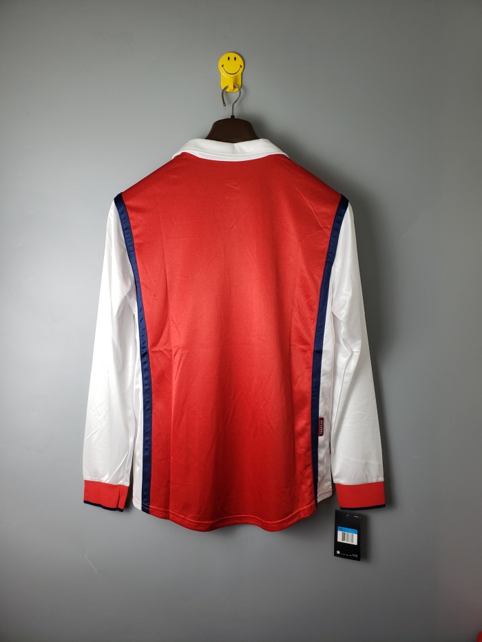 Arsenal Home Retro Long Sleeves Jersey 98/99