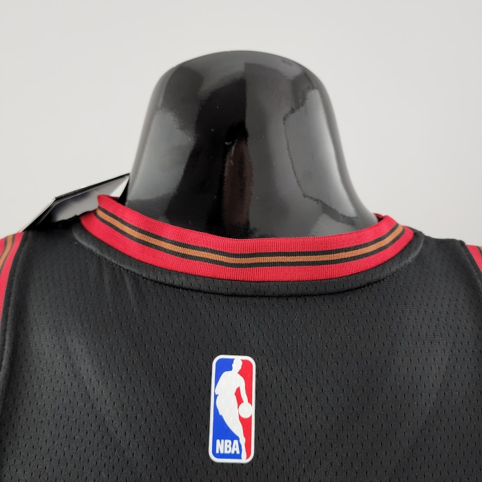 Allen Iverson Philadelphia 76ers Swingman Big Meteor Black Retro Jersey