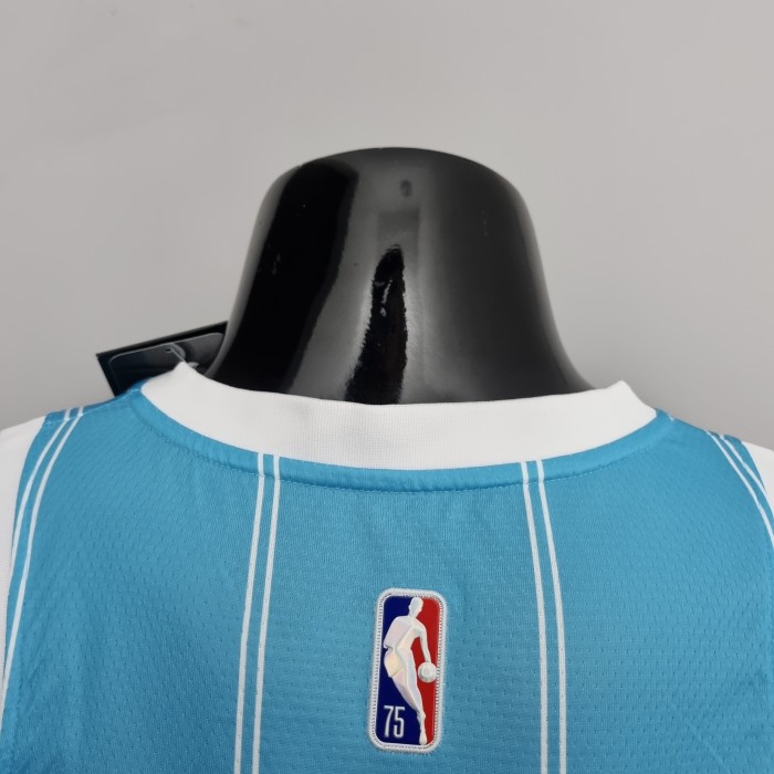 LaMelo Ball Charlotte Hornets 75th Anniversary Swingman Jersey Blue