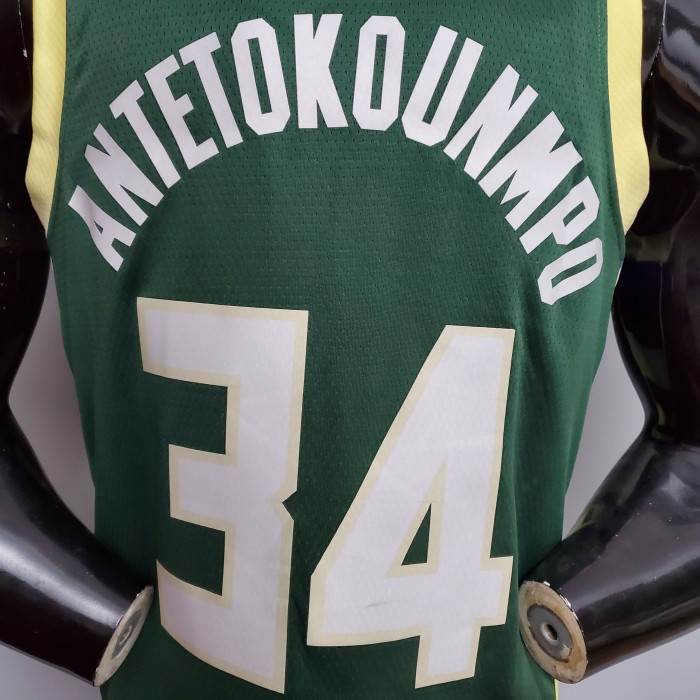 Giannis Antetokounmpo Milwaukee Bucks Swingman Jersey Green