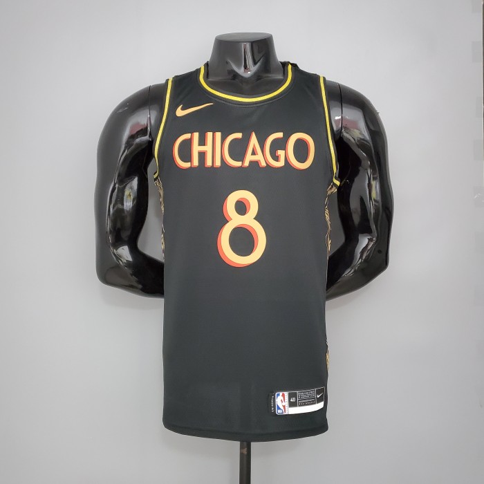 Zach LaVine Chicago Bulls Team City Edition Swingman Jersey Black