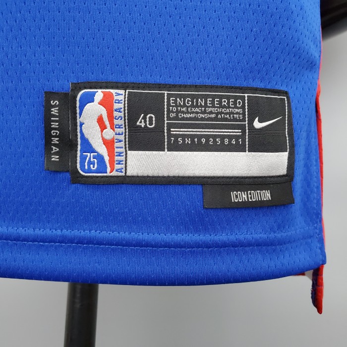 Cade Cunningham Detroit Pistons 75th Anniversary Swingman Jersey Blue