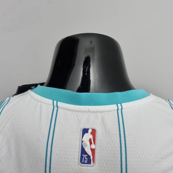 LaMelo Ball Charlotte Hornets 75th Anniversary Swingman Jersey White