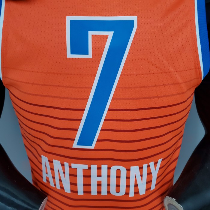 Carmelo Anthony Oklahoma City Thunder City Edition Swingman Jersey Orange