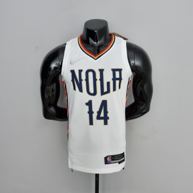 Brandon Ingram New Orleans Pelicans 2022 City Edition Swingman Jersey White