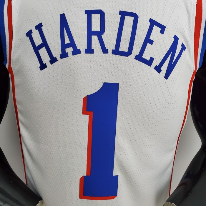 James Harden Philadelphia 76ers 75th Anniversary Swingman Jersey White