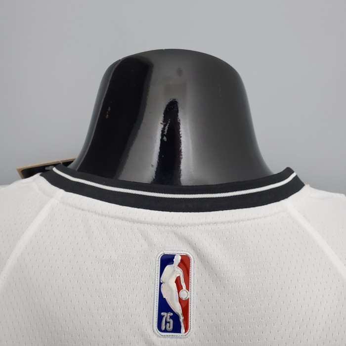 Kevin Durant Brooklyn Nets 75th Anniversary Swingman Jersey White