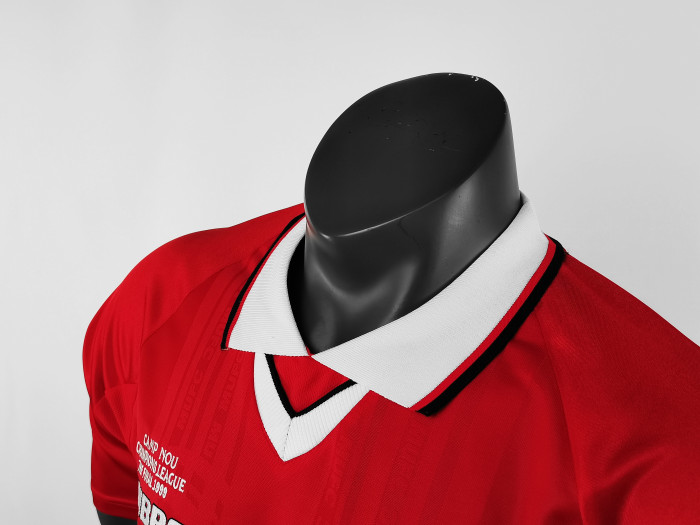 Manchester United Home Champions' League Final Retro Jersey 1998/99