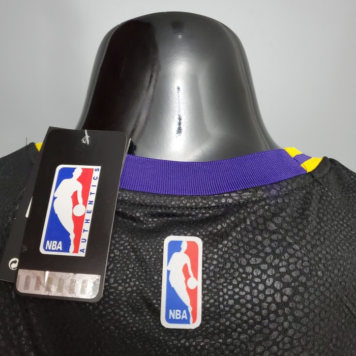 Retro Kobe Bryant #8 & #24 Swingman Jersey Black