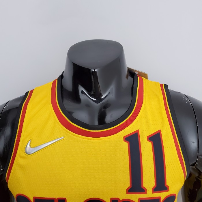 Trae Young Atlanta Hawks 75th Anniversary 2022 City Edition Swingman Jersey Yellow