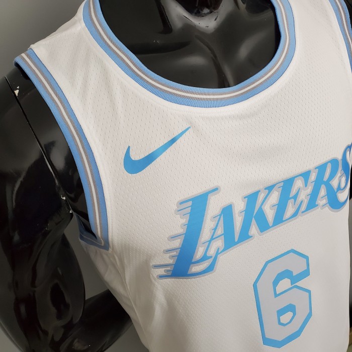 LeBron James Los Angeles Lakers 2020/21 Swingman Jersey White