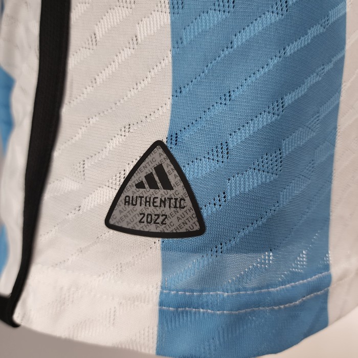 Argentina 2022 World Cup Home Player Version Man Jersey