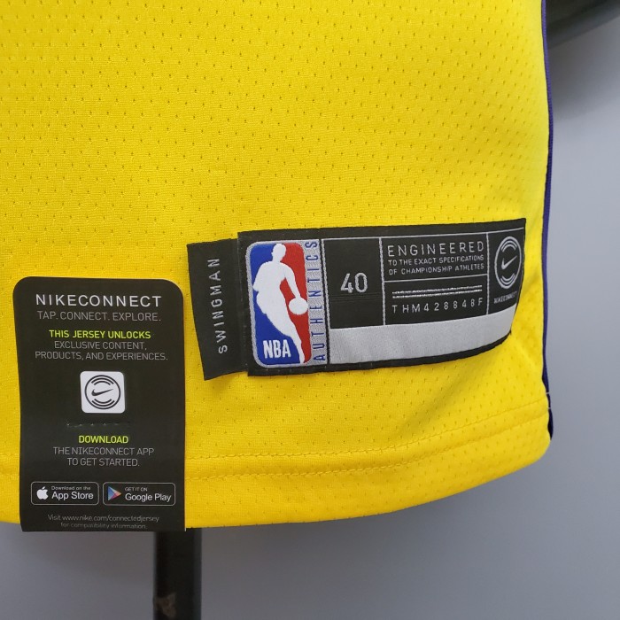 LeBron James Los Angeles Lakers 2020/21 Swingman Jersey Yellow