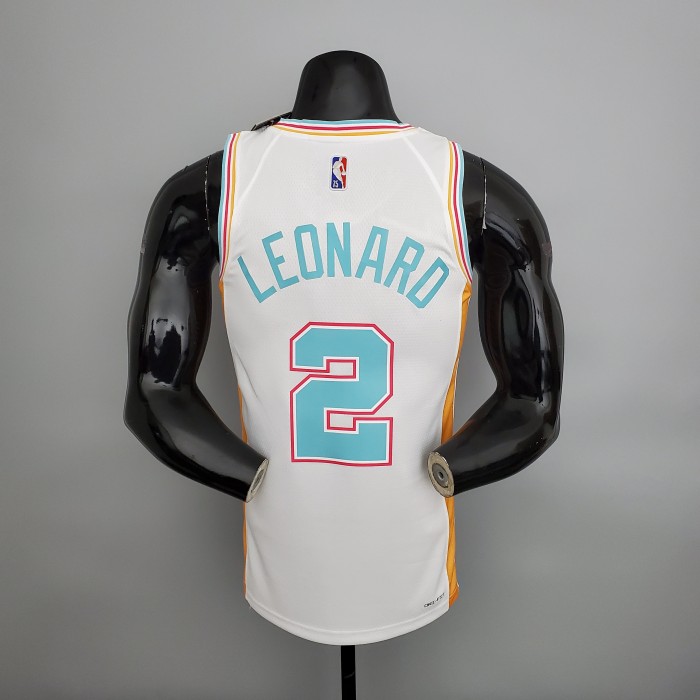 Kawhi Leonard San Antonio Spurs 2022 City Edition Swingman Jersey White