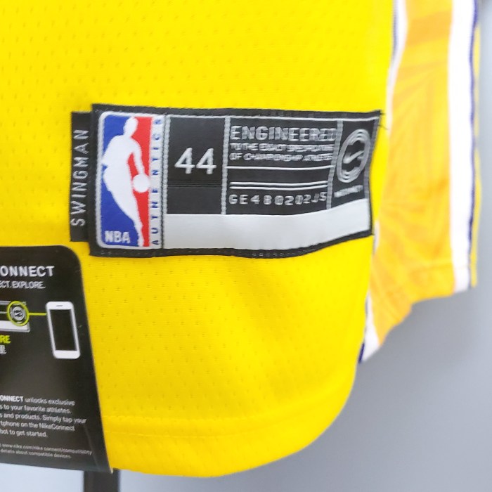 Kobe Bryant Los Angeles Lakers Swingman Jersey Yellow