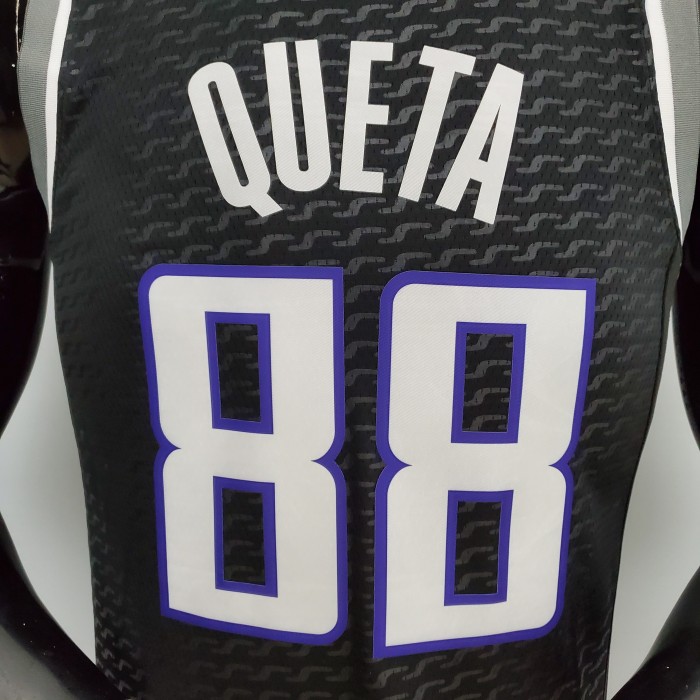 Neemias Queta Sacramento Kings 75th Anniversary Swingman Jersey Black
