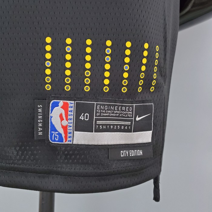 Stephen Curry Golden State Warriors 75th Anniversary Swingman Jersey Black