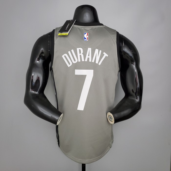 Kevin Durant Brooklyn Nets Flying Man Swingman Jersey Gray