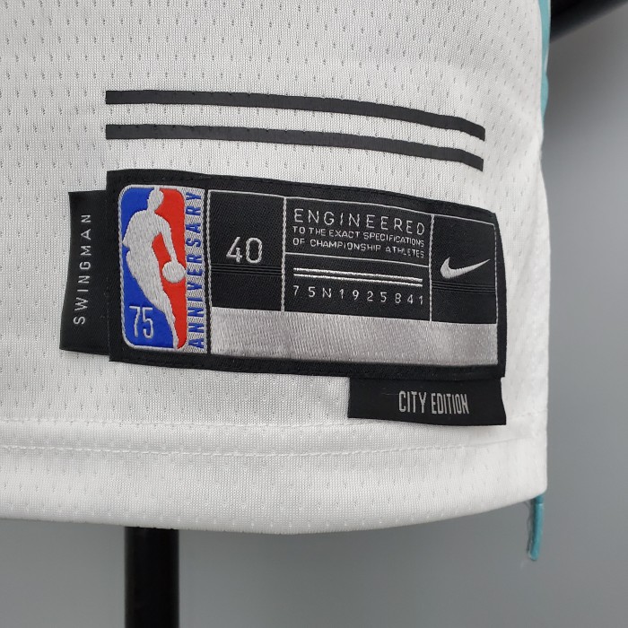 Dejounte Murray San Antonio Spurs 2022 City Edition Swingman Jersey White