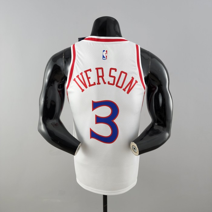 Allen Iverson Philadelphia 76ers Swingman White Jersey