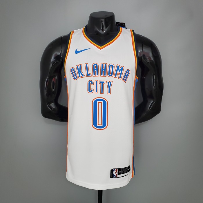 Russell Westbrook Oklahoma City Thunder Swingman Jersey White