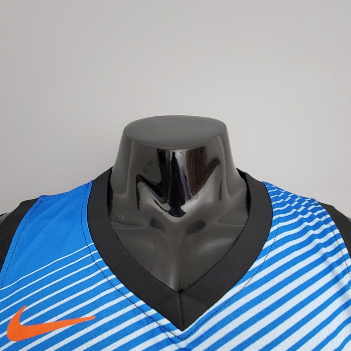 Paul George Oklahoma City Thunder City Edition Swingman Jersey Black