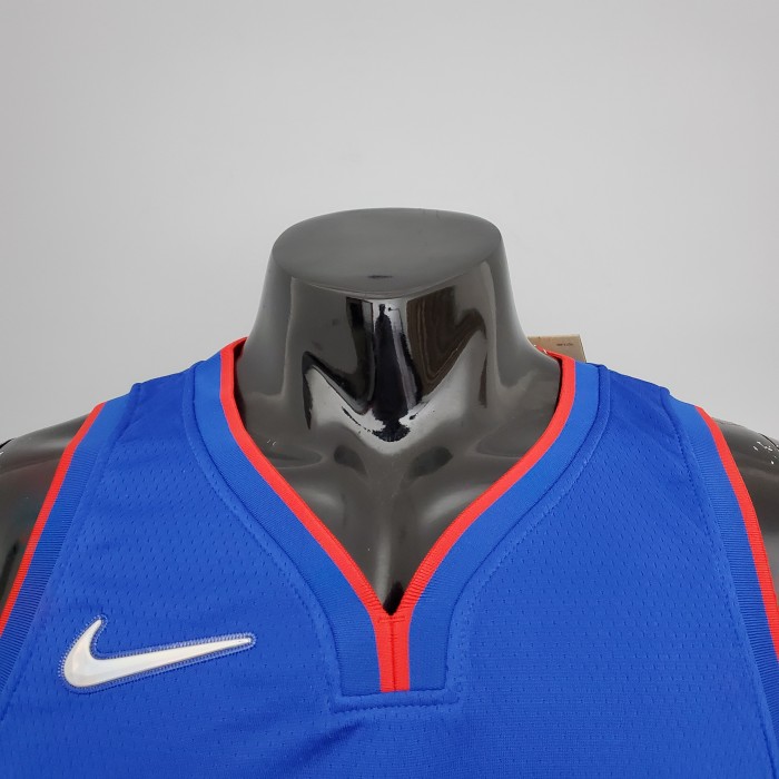 Derrick Rose Detroit Pistons 75th Anniversary Swingman Jersey Blue