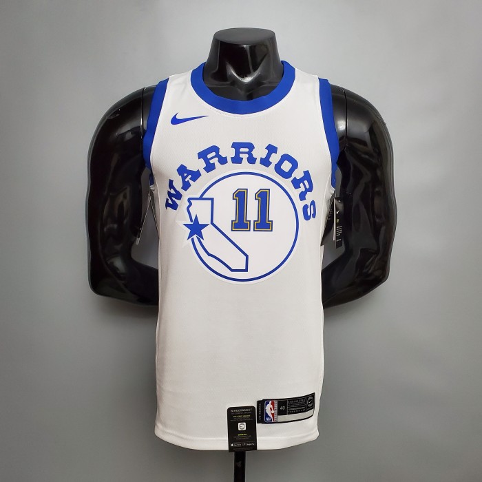 Klay Thompson Golden State Warriors Retro Version Swingman Jersey White