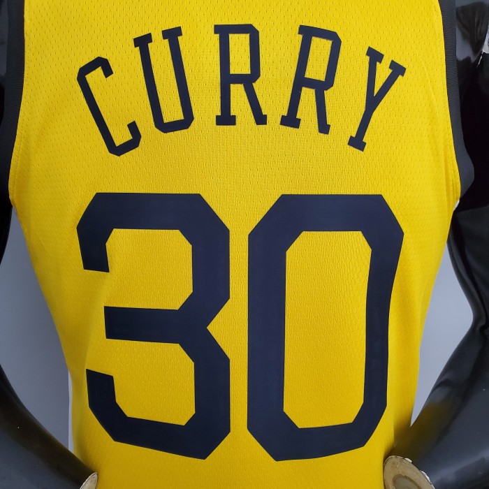 Stephen Curry Golden State Warriors Bonus Edition Swingman Jersey Yellow