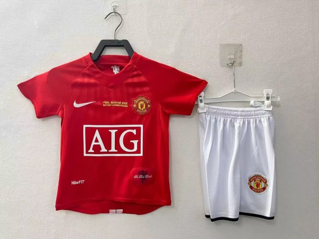 Manchester United Home Retro Kids Suit 2007/08