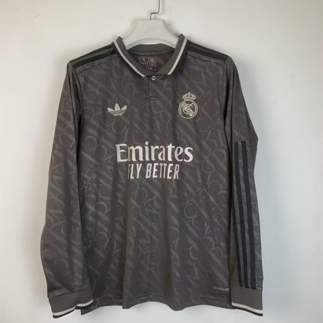 Real Madrid Third Man Long Sleeve Jersey 24/25