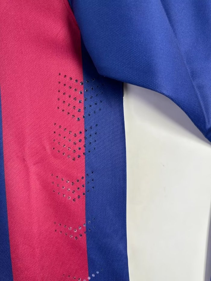 Barcelona Home Long Sleeve Retro Jersey 2014/15