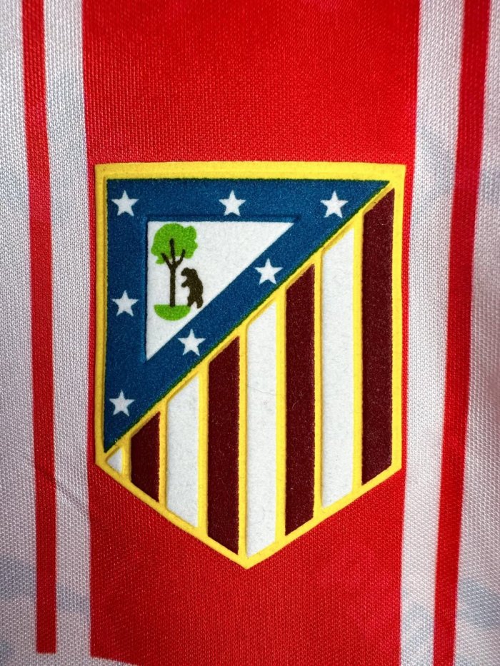 Atletico Madrid Home Long Sleeve Retro Jersey 1995/96