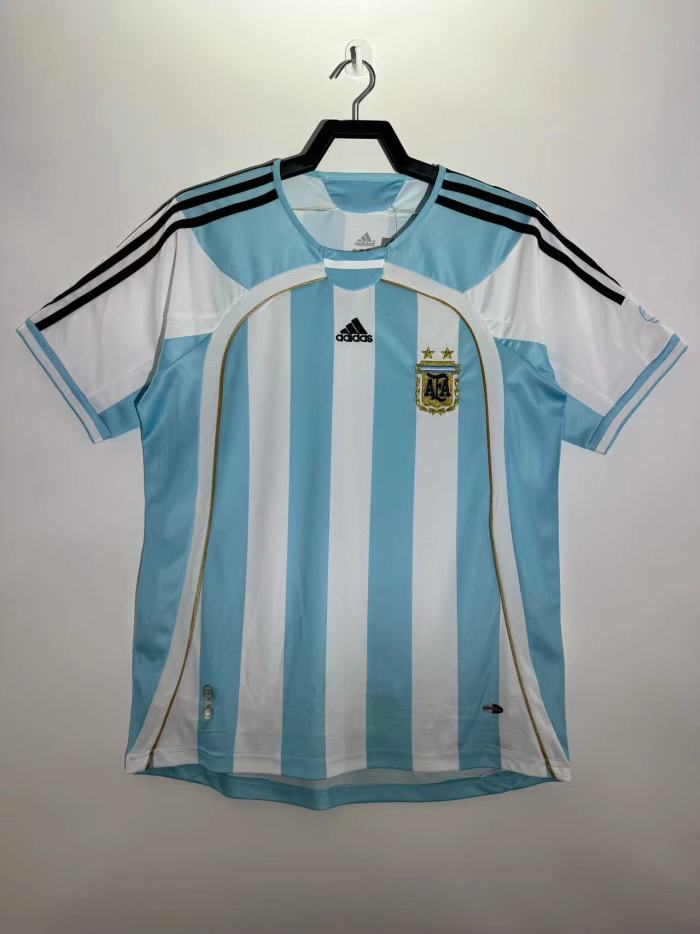 Argentina Home Retro Jersey 2006/07