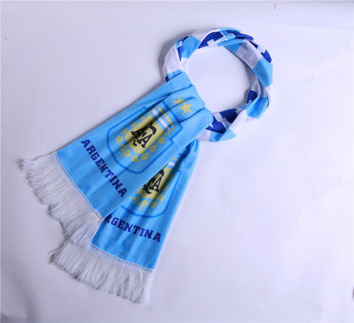 European Cup football plush custom tassel scarf souvenir