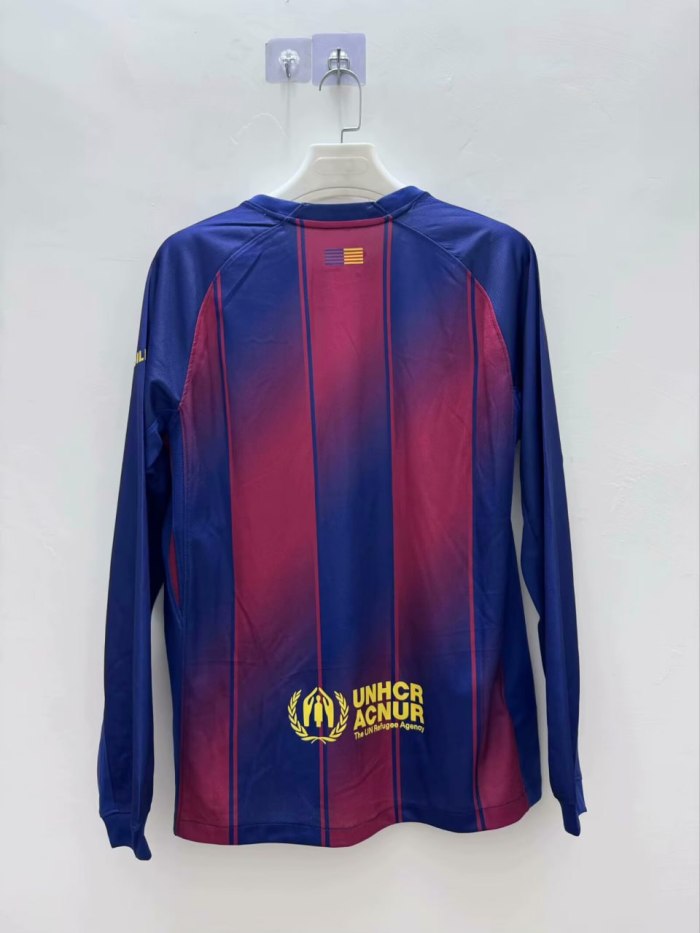 Barcelona Man Home Long Sleeve Jersey 25/26