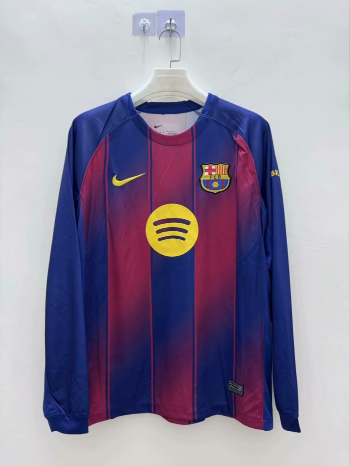 Barcelona Man Home Long Sleeve Jersey 25/26