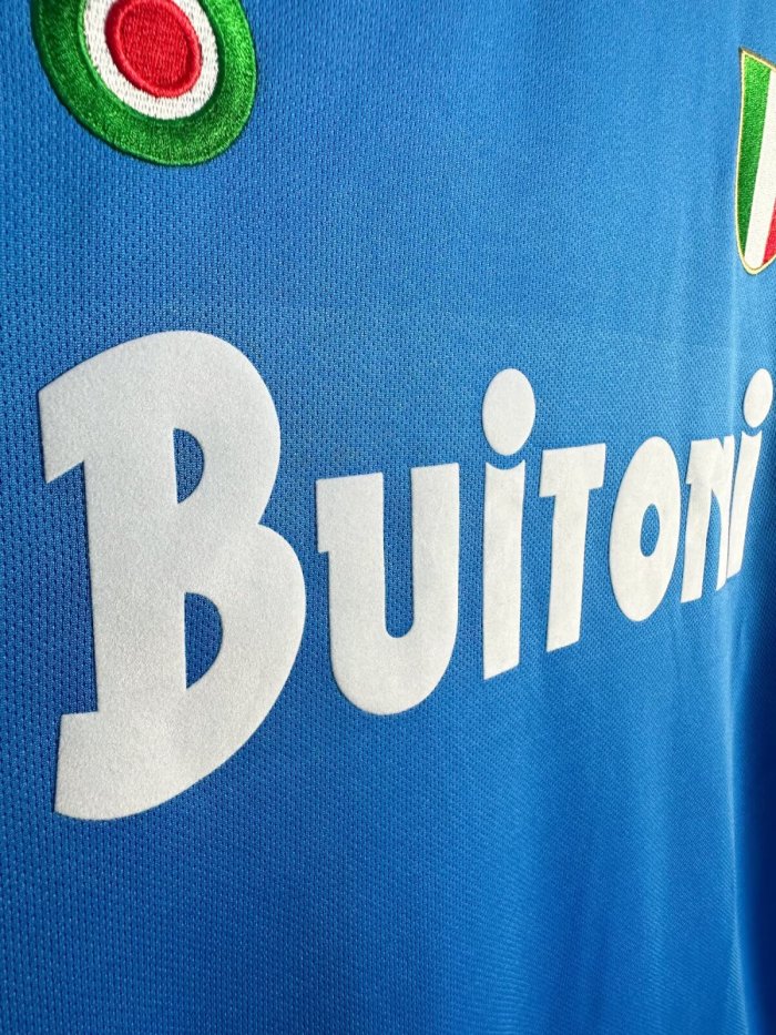 Napoli Home Retro Long Sleeve Jersey 1987/88