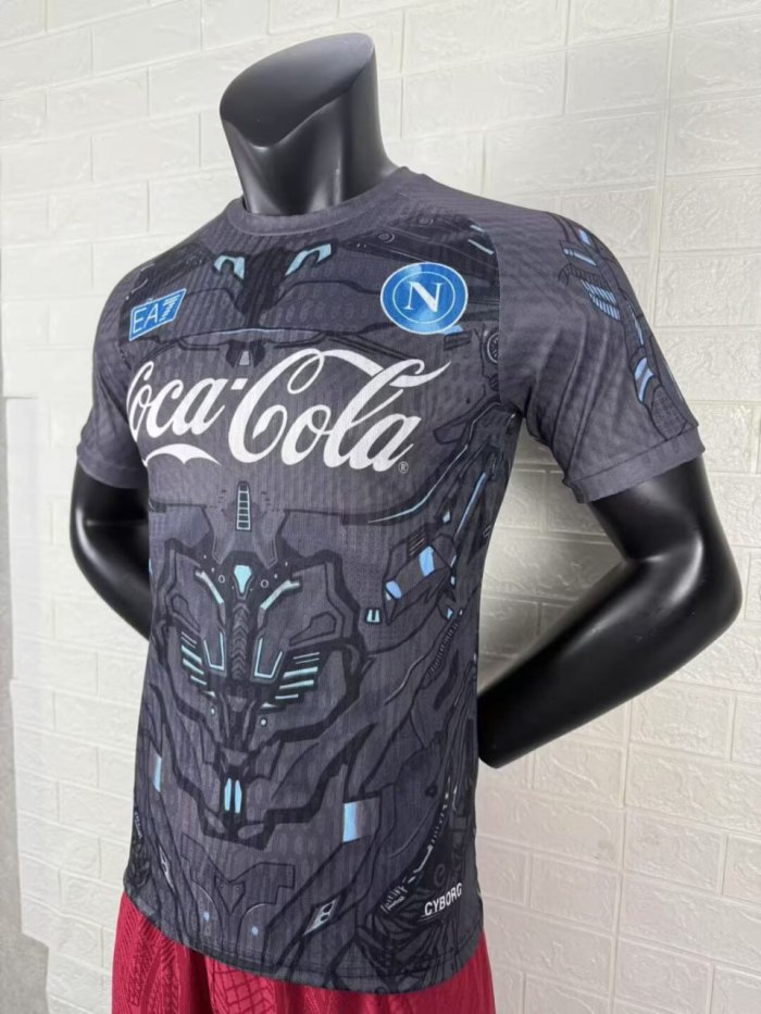 Napoli Gray Training  Man Player Jersey 25/26
