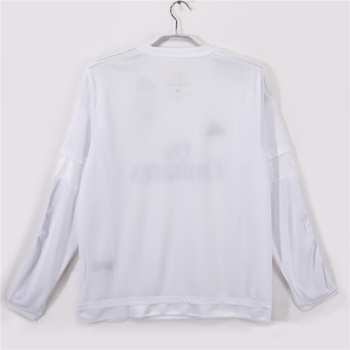 Real Madrid Home Retro Long Sleeve Jersey 2015/16