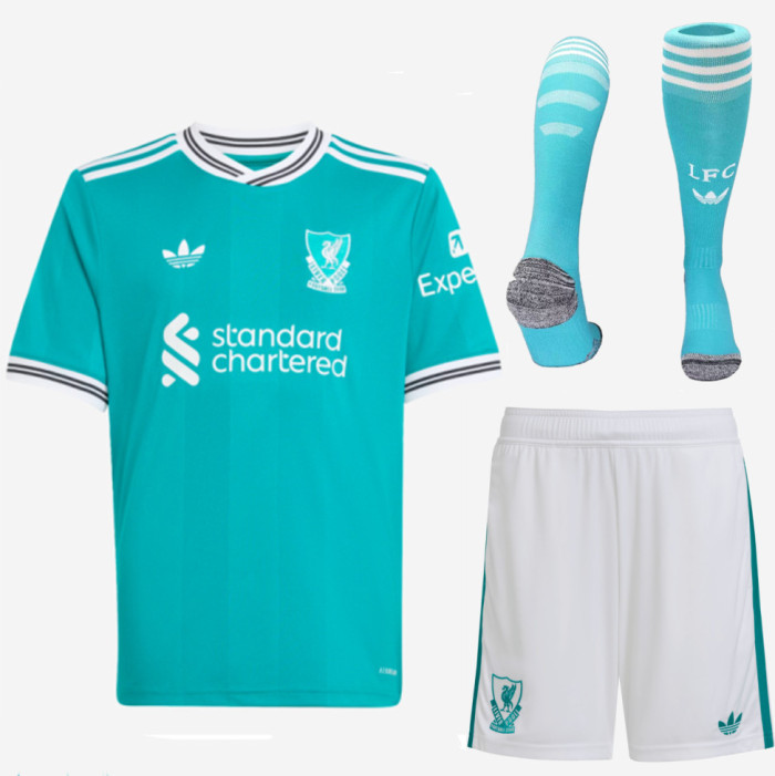 Liverpool Third Kids Suit & Socks 25/26