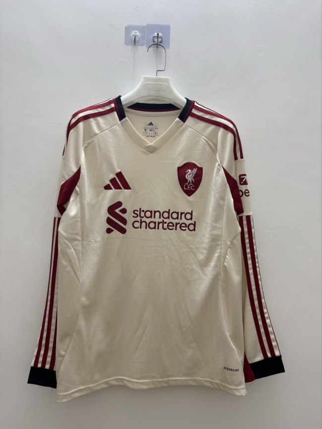 Liverpool Away Man Long Sleeve Jersey 25/26