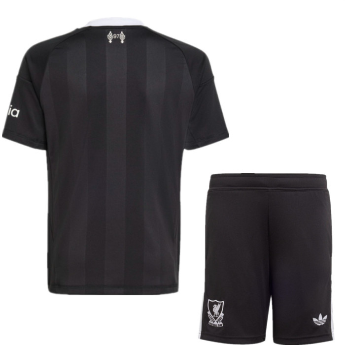 Liverpool Black Goalkeeper Kids Suit 25/26