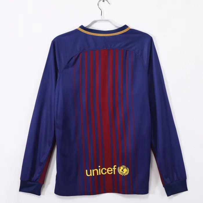 Barcelona Home Retro Long Sleeve Jersey 2017/18