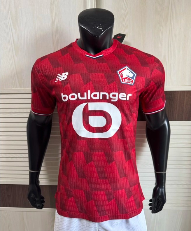 Lille Olympique Home Men Player version Jersey 25/26