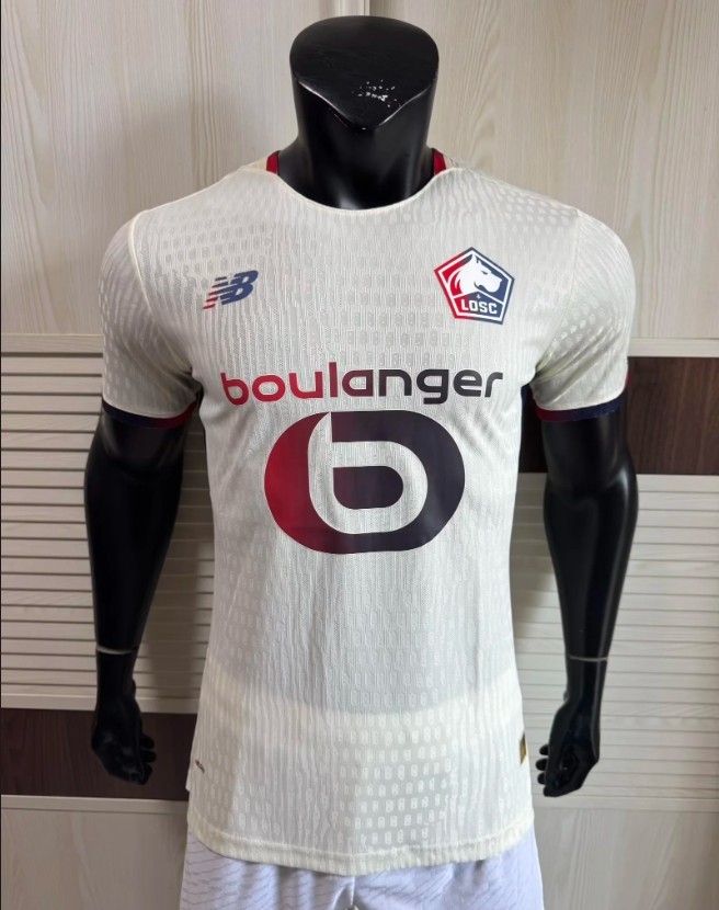 Lille Olympique Away Men Player version Jersey 25/26