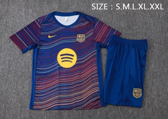 Barcelona Training Short Sleeve Suit 25/26